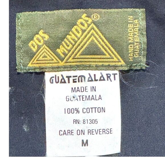 Handmade Dos Mundos Guatemalan Vest Colorful Floral Butterfly Embroidery M - Picture 3 of 5